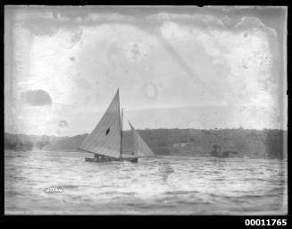 Sailing vessel on Sydney Harbour, inscribed 2760