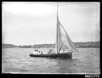 Sailing vessel on Sydney Harbour, inscribed 2829