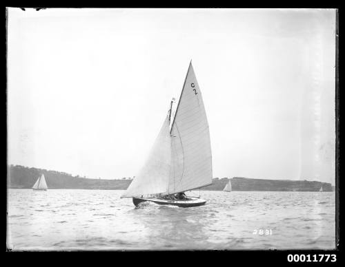 Sailing vessel on Sydney Harbour, inscribed 2831