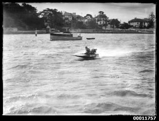 Speedboat MISS RADIO on Sydney Harbour