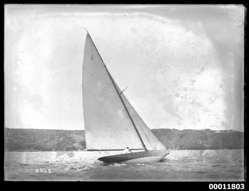 Sailing vessel on Sydney Harbour, inscribed 2885