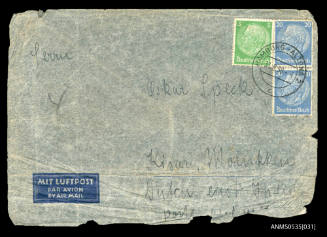 Envelope addressed to Oskar Speck