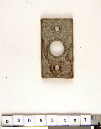 Flat-holed metal plate