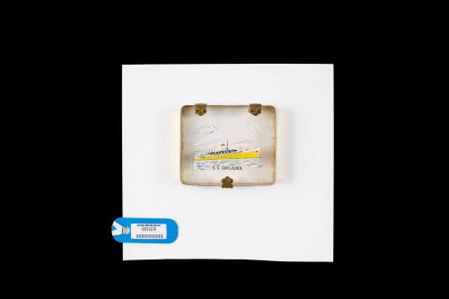 Souvenir cigarette case from SS ORCADES