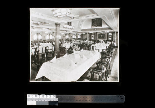 UNTITLED [FIRST CLASS DINING SALOON ON THE "WANGANELLA"]