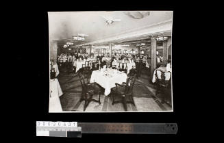 UNTITLED [FIRST CLASS DINING SALOON ON THE "WANGANELLA"]