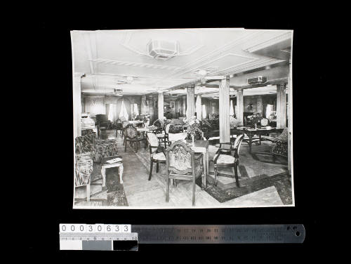 UNTITLED [FIRST CLASS LOUNGE ON THE "WANGANELLA"]