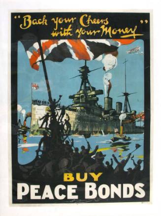 Back your cheers with your money. Buy peace bonds