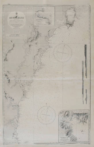 EAST COAST OF AUSTRALIA, NEW SOUTH WALES: MONTAGU ISLAND TO BEECROFT HEAD.  ORIGINALLY PUBLISHED 1870.