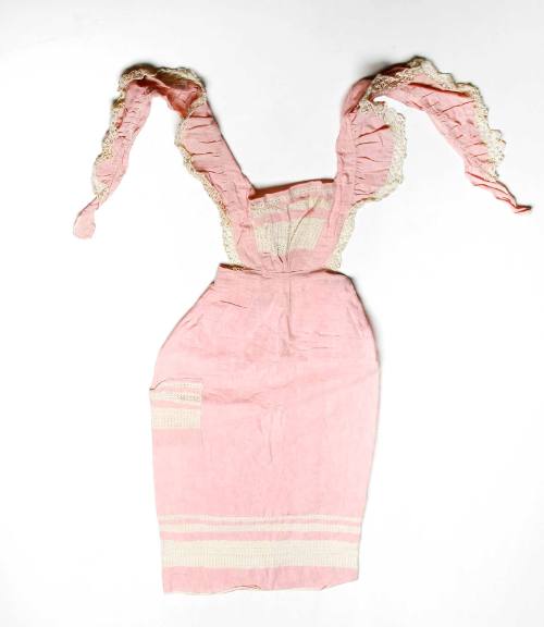 Pink cotton apron