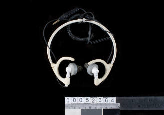 Headphones for H20 Audio Waterproof iPod case used during LOT 41 voyage