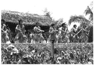 Photograph depicting a Pacific traditional dance