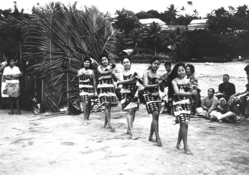 Photograph depicting a Pacific traditional dance