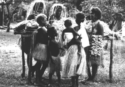 Photograph depicting a group of Pacific islander people