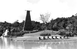 Photograph depicting a traditional Pacific Island dance