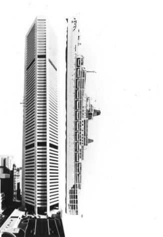 Photograph depicting ORIANA and the MLC building