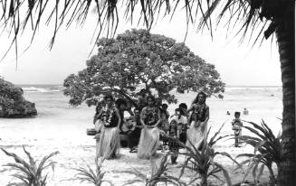 Photograph depicting a Pacific traditional dance