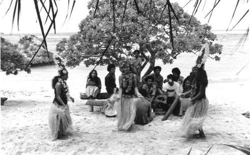 Photograph depicting a Pacific traditional dance