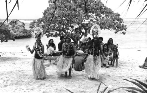 Photograph depicting a Pacific traditional dance