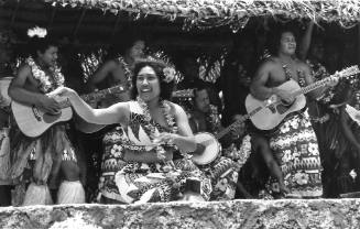 Photograph depicting a Pacific traditional dance