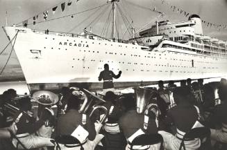 Photograph depicting ARCADIA at a Fijian port