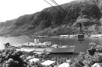 Photograph depicting ARCADIA at Pago Pago port