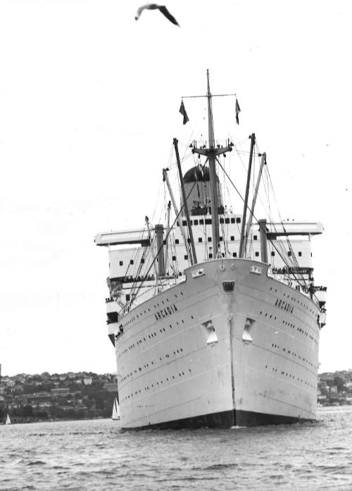 Photograph depicting ARCADIA at Sydney Harbour