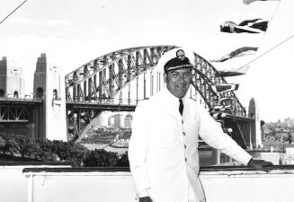 Photograph depicting a P&O captain