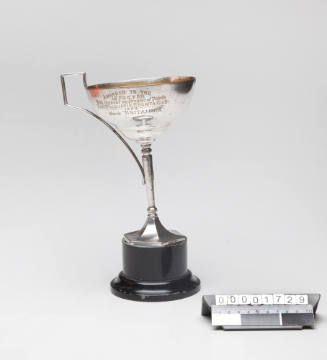 The McWilliams Wines Cup, Point Macquarie Regatta Club 1934, won by BRITANNIA