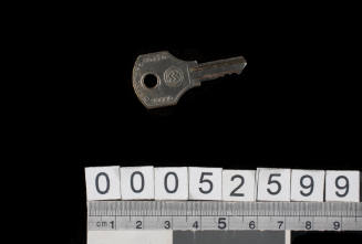 Key for toolbox's padlock