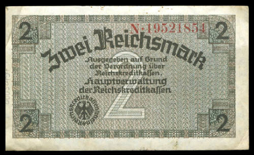 2 Reichsmark note