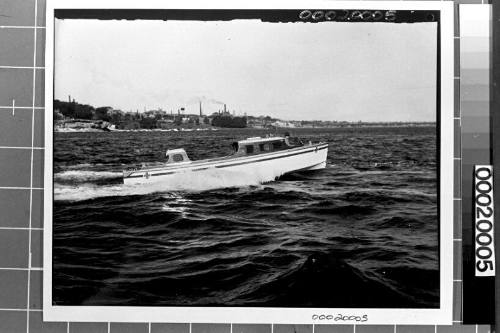 Motor launch for hospital ship MS ORANJE