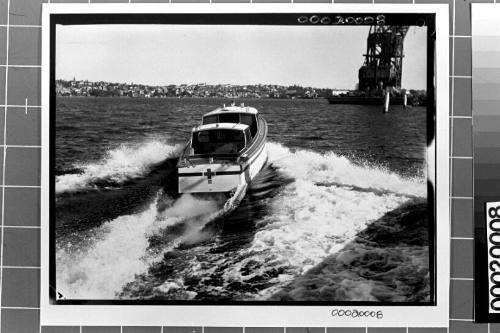 Motor launch for hospital ship ORANJE