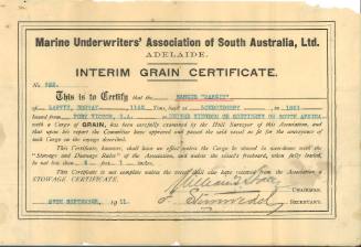 Interim Grain Certificate