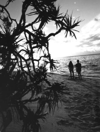 Photograph depicting a couple at a beach