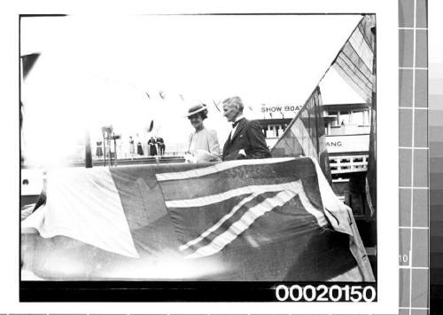 Launch of HMAS WARREGO (II) at Cockatoo dockyard