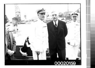 Prime Minister Robert Menzies at launch of HMAS WARREGO (II)