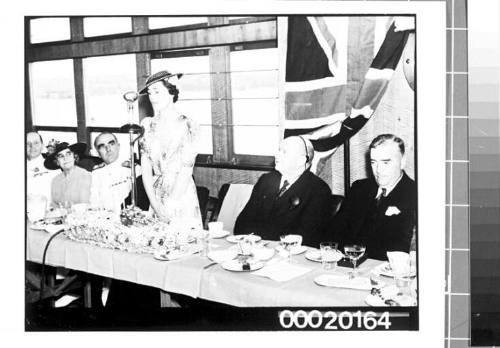 Launching of WARREGO II at Cockatoo Island dockyard