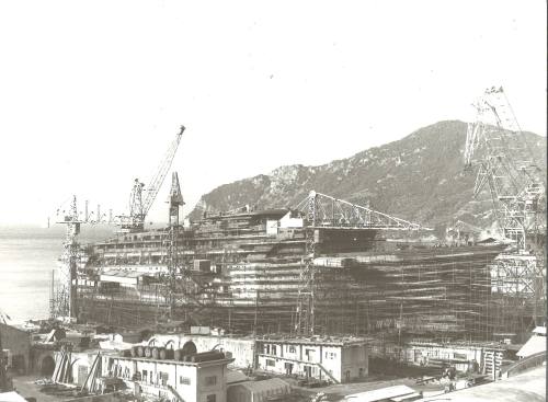 P&O Cruiser Liner SPIRIT OF LONDON under construction in Genoa