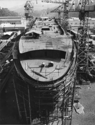 Photograph depicting the SPIRIT OF LONDON under construction