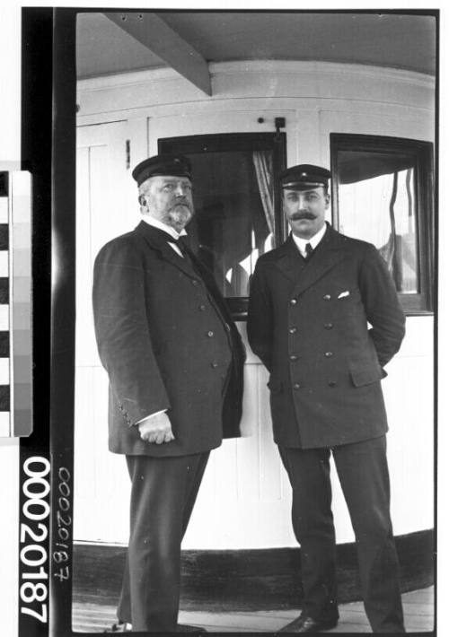 Two merchant marine officers