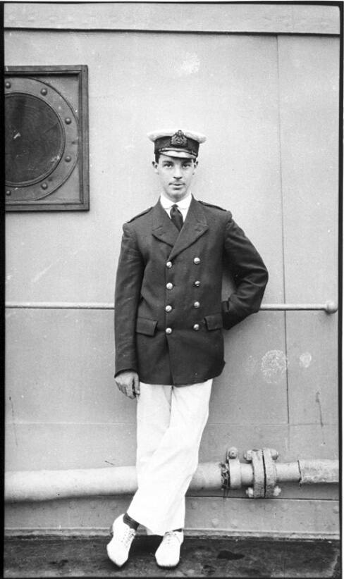 Unidentified merchant marine officer