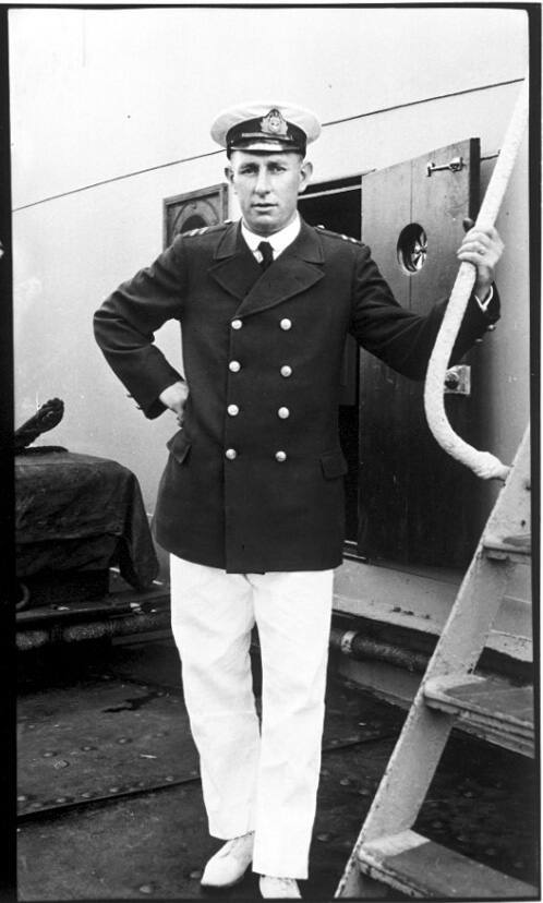 Unidentified merchant marine officer