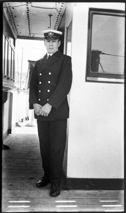 Unidentified merchant marine officer