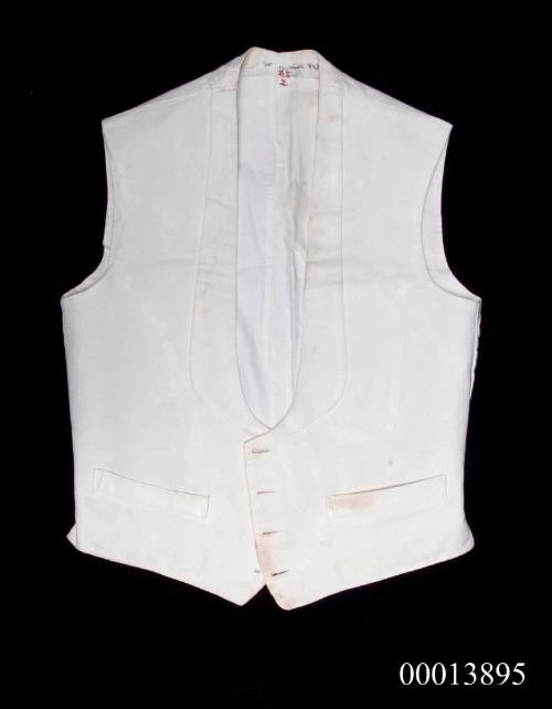 RANVR Officer's waistcoat - summer uniform : Lieutenant Commander Norman Warren Waterhouse