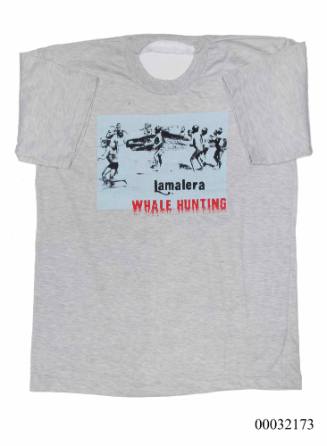 Souvenir t-shirt featuring the whaling village of Lamalera