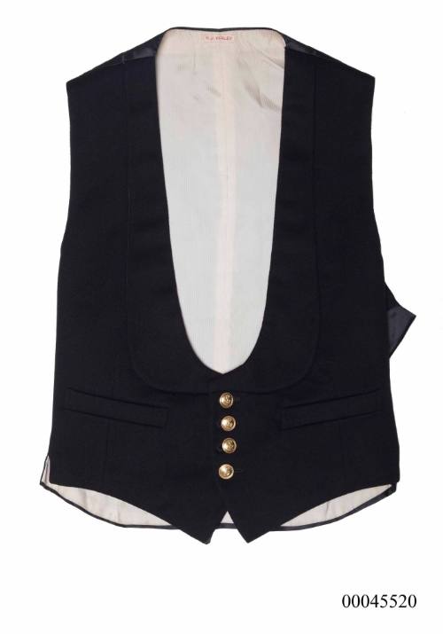 Royal Australian Naval uniform waistcoat of Commander Robert James Varley