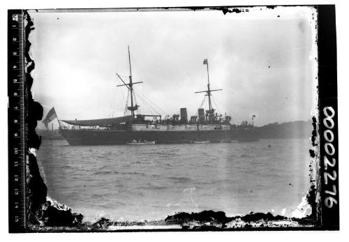 Royal Navy warship in Sydney Harbour NSW