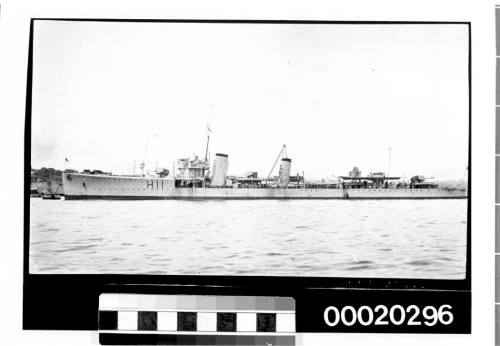 HMAS SWORDSMAN on the western side of Garden Island, Sydney