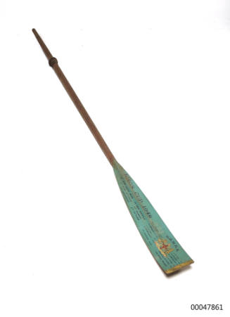 King's Cup 1948 commemorative oar inscribed with the names of the winning New South Wales team